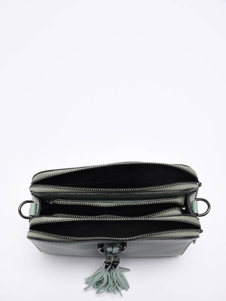 Sac Bandouliere Caviar Cuir Milano Vert caviar CA21101 vue secondaire 3