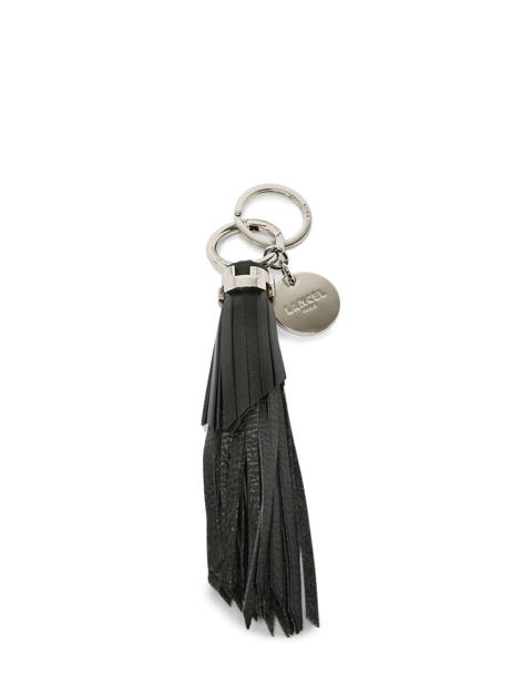 Leather No Izy Keychain Lancel Black charms A11932