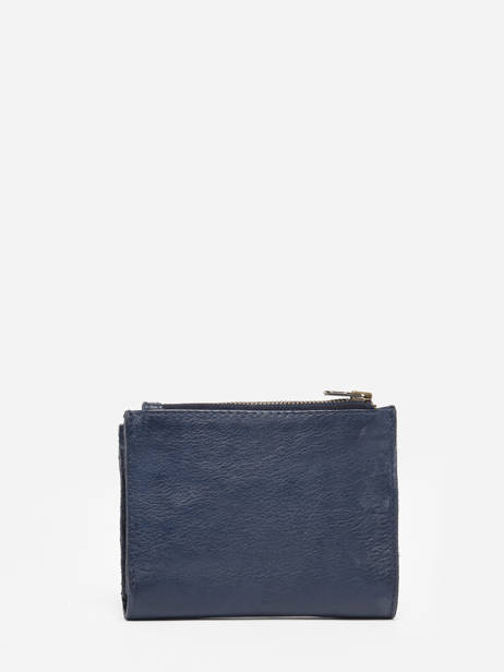 Porte-monnaie Porte-cartes Cuir Basilic pepper Bleu cow BCOW94 vue secondaire 3