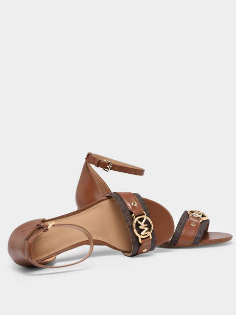 Heeled Sandals Rory Flex In Leather Michael kors Brown women S3ROMS2L other view 1