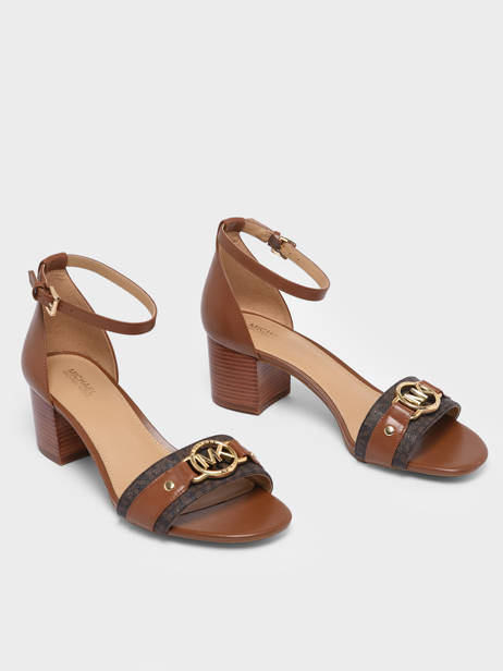 Heeled Sandals Rory Flex In Leather Michael kors Brown women S3ROMS2L other view 2