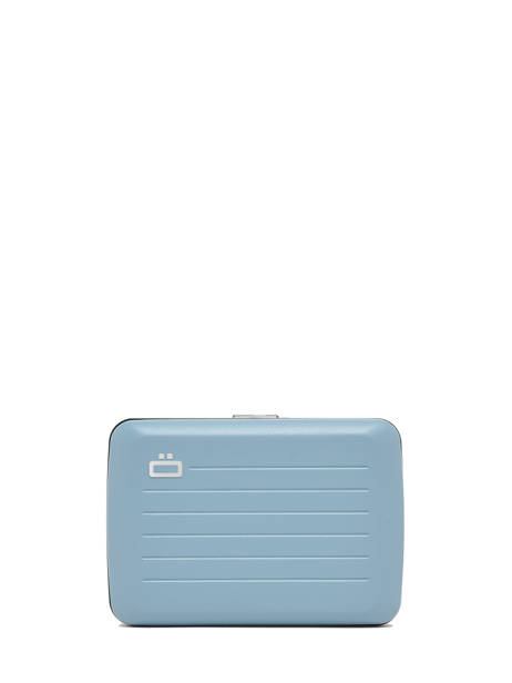 Card Holder Leather Ogon Blue matte MAT