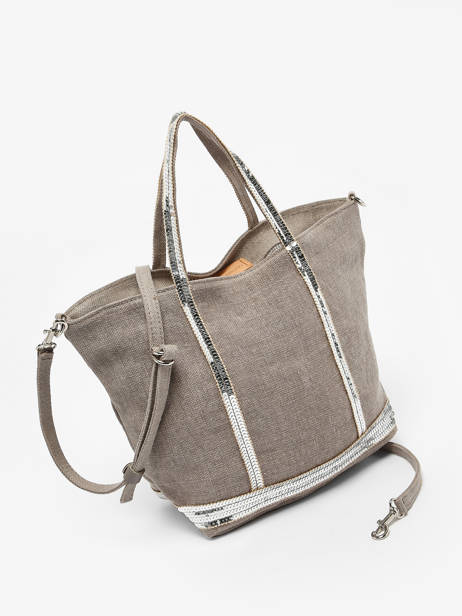 Small Cabas Linnen And Sequins Vanessa bruno Beige cabas lin 31V40435 other view 2