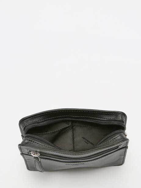 Men's Pocket Soft Leather Hexagona Black soft 221147 other view 1