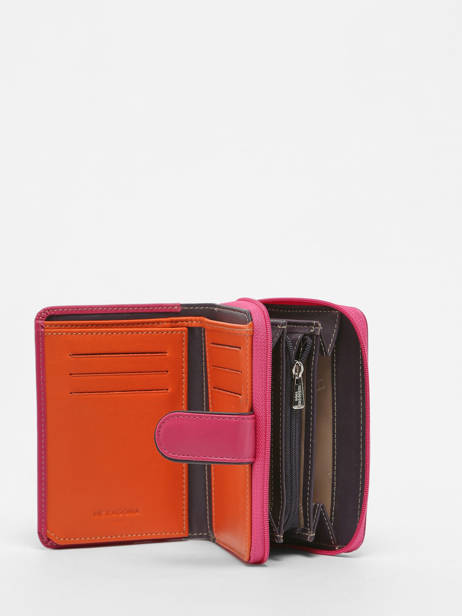 Wallet Leather Hexagona Pink multico 227377 other view 1