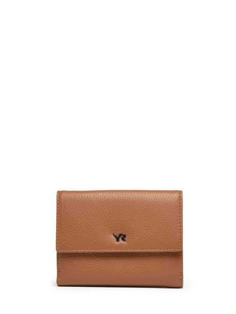 Wallet Leather Yves renard Brown foulonne 29468
