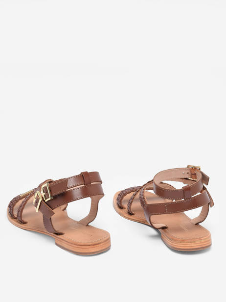 Sandals Hipsy In Leather Les tropeziennes Brown women HIPSY other view 5