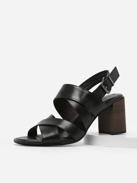 Heeled Sandals In Leather Tamaris Black women 20 other view 1