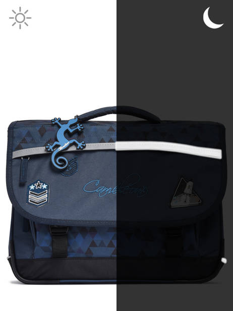 Cartable Enfant 2 Compartiments Cameleon Bleu actual CA38 vue secondaire 9