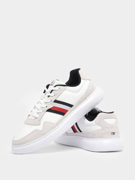 Sneakers In Leather Tommy hilfiger White men 4427YBS other view 1