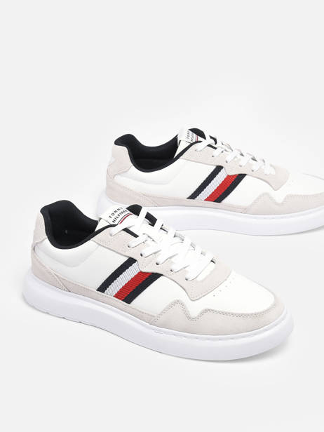 Sneakers In Leather Tommy hilfiger White men 4427YBS other view 2