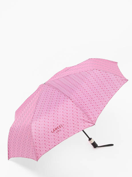 Umbrella Optical Mini Automatic Lancel Pink parapluie L217 other view 1