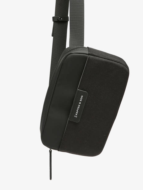Bergen Crossbody - Belt Bag Kapten and son Black accessoires HABO other view 2