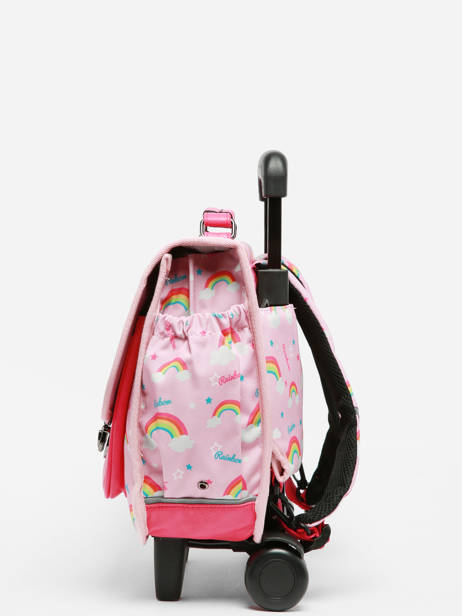 Wheeled Backpack Rétro Cameleon Pink retro CR35 other view 3