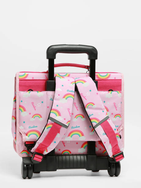 Wheeled Backpack Rétro Cameleon Pink retro CR35 other view 5