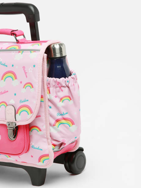 Wheeled Backpack Rétro Cameleon Pink retro CR35 other view 7