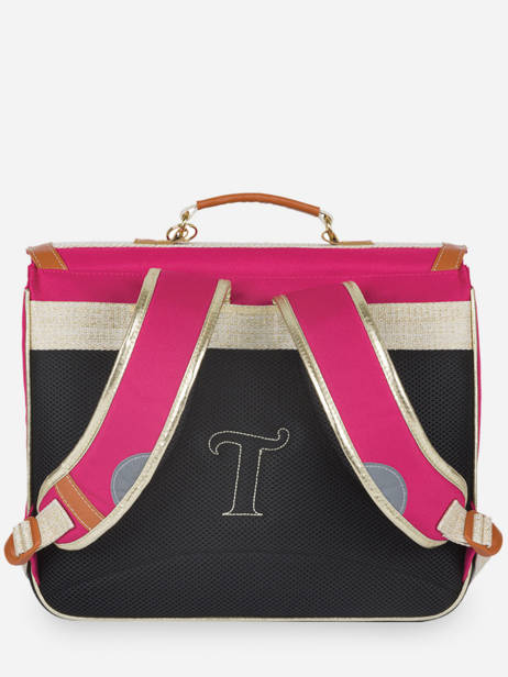 2-compartment  Satchel Tann's Pink les fantaisies f 38113 other view 4