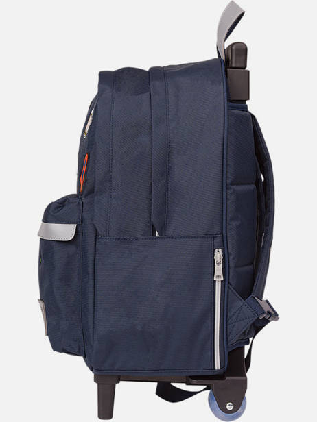 2-compartment  Wheeled Schoolbag Tann's Blue les fantaisies g 73187 other view 2