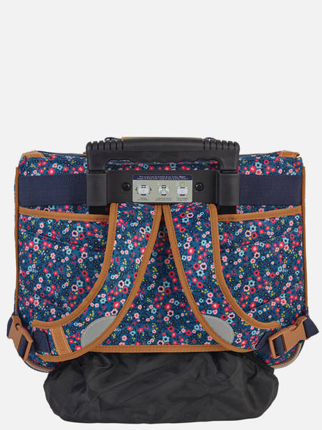2-compartment  Wheeled Satchel Tann's Blue les fantaisies f 42136 other view 4
