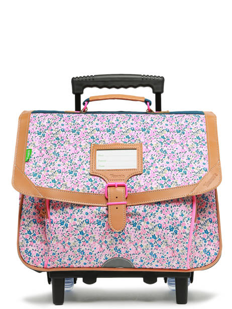 Cartable à Roulettes 2 Compartiments Tann's Rose les fantaisies f 42132