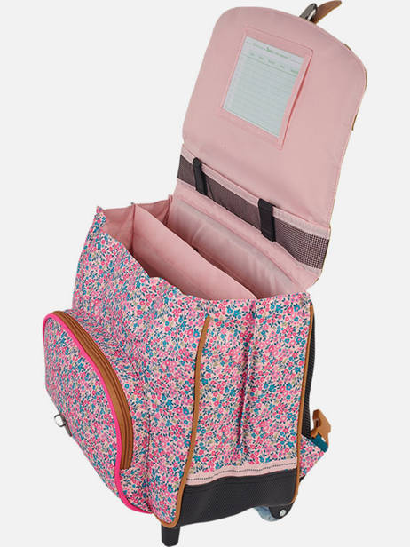 Cartable à Roulettes 2 Compartiments Tann's Rose les fantaisies f 42132 vue secondaire 2
