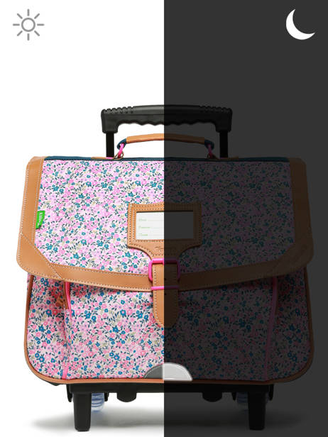 Cartable à Roulettes 2 Compartiments Tann's Rose les fantaisies f 42132 vue secondaire 6