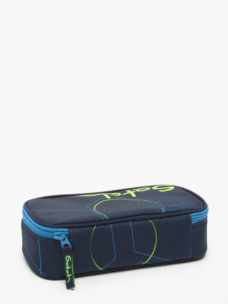 Pencil Case 1 Compartment Satch Blue pencil case BSC1 other view 2