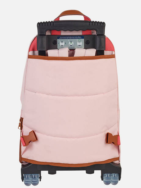 2-compartment  Wheeled Schoolbag Tann's Pink les fantaisies f 73141 other view 5
