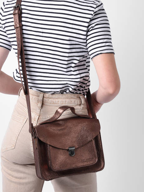 Sac  Mademoiselle George Cuir Paul marius Rose vintage GEORGE vue secondaire 1