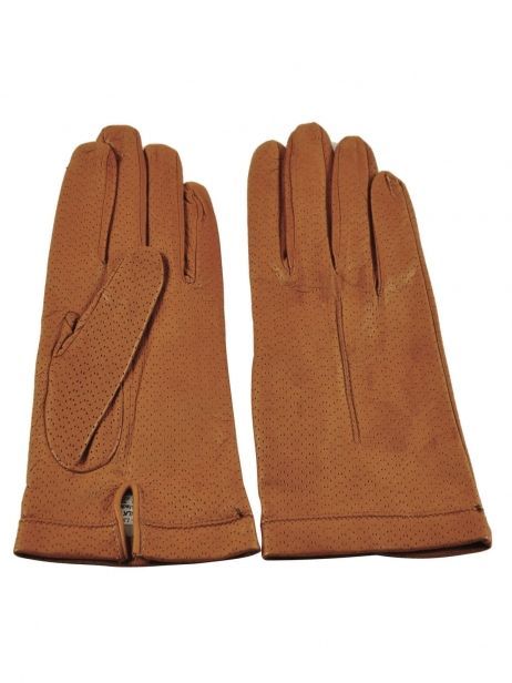 Gants Femme En Cuir Avec Doublure En Soie Omega Rose women gloves 75D vue secondaire 1