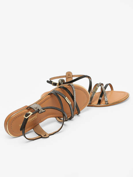 Sandals Harry In Leather Les tropeziennes Black women HARRY other view 2