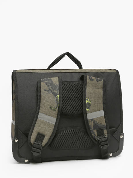1 Compartment Satchel Skooter Green dino adventure 3417 other view 4