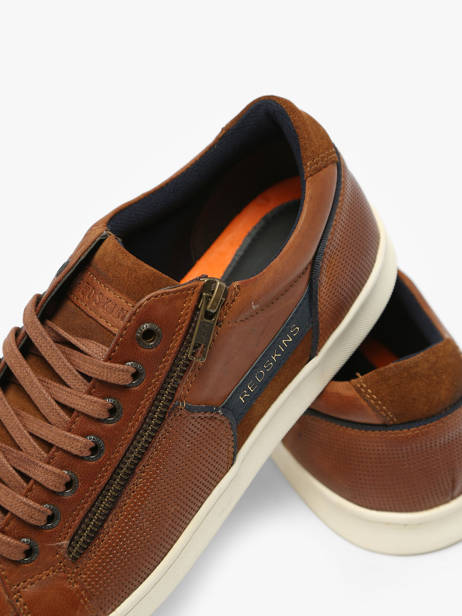 Sneakers Distrait In Leather Redskins Brown men DISTRAIT other view 1