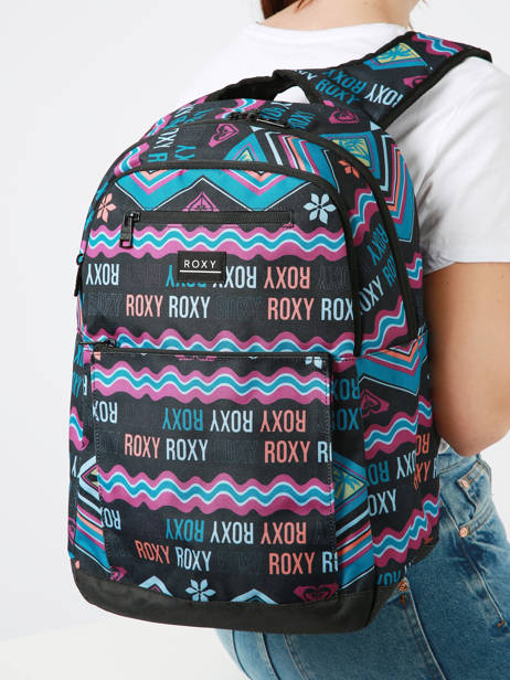3-compartment  Pouch Roxy Multicolor back to school RJBP4665 other view 1