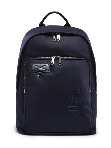 Backpack Leo 1 Compartment Lancel Blue leo A12679