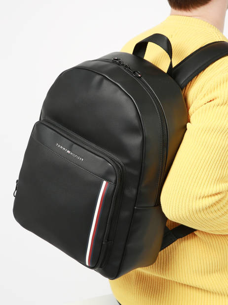 Backpack Tommy hilfiger Black th pique AM11317 other view 1