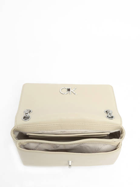 Crossbody Bag Re-lock Recycled Polyester Calvin klein jeans Beige re-lock K610749 other view 3