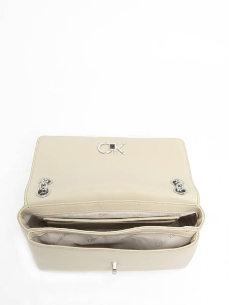 Crossbody Bag Re-lock Recycled Polyester Calvin klein jeans Beige re-lock K610749 other view 3