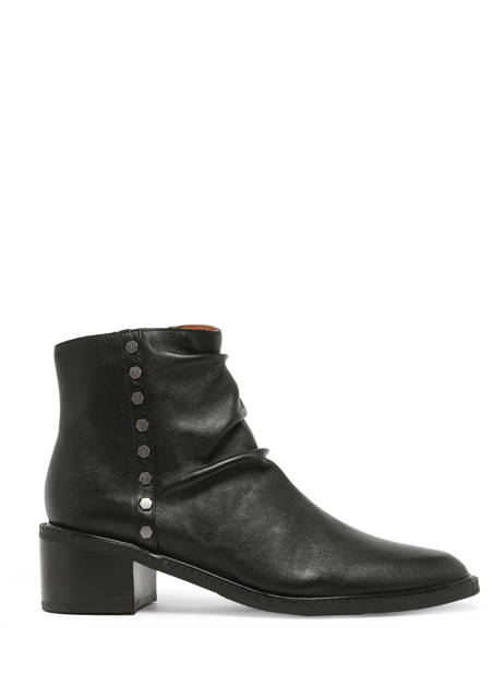 Heeled Boots Edra In Leather Mam'zelle Black women CSIUX40