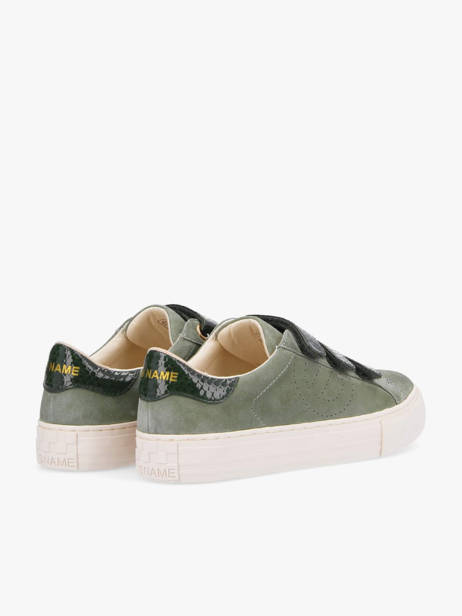 Velcro Sneakers Arcade In Leather No name Green women GFGE0466 other view 3