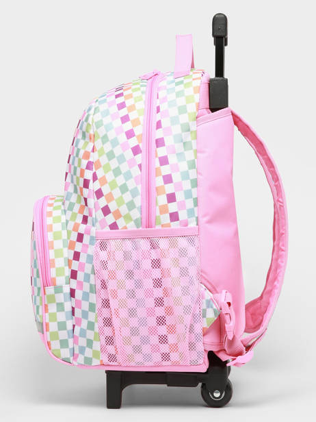 2-compartment  Wheeled Schoolbag Roxy Pink kids RLBP3060 other view 2